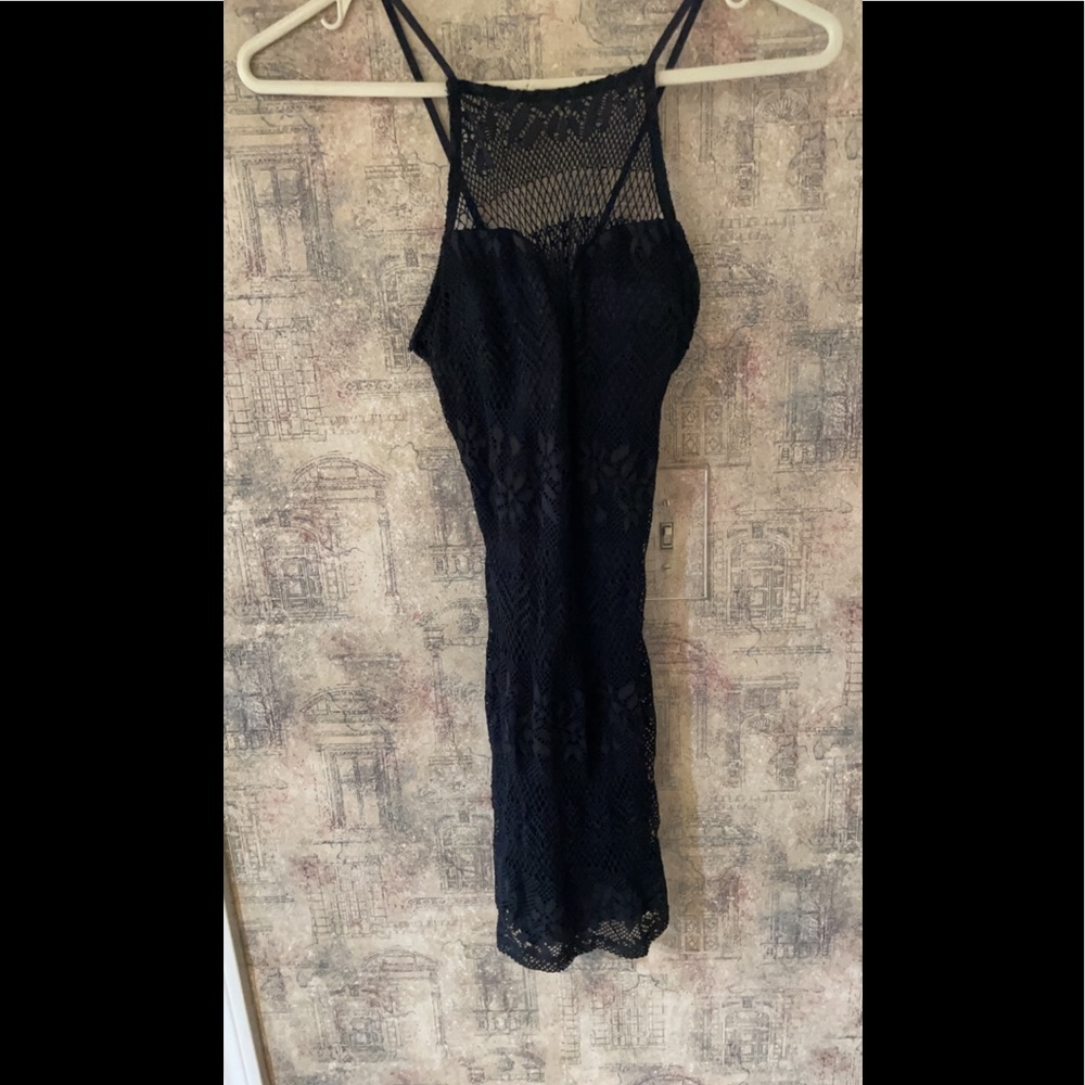 Black mini dress